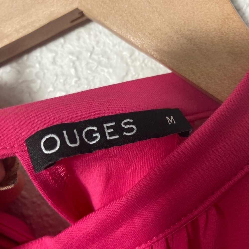 Ouges hot pink halter top dress fit and flare min… - image 7